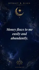 Cosmic affirmation wallpaper