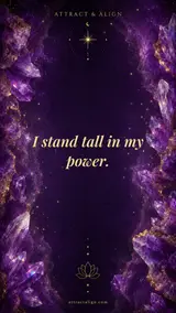 Cosmic affirmation wallpaper