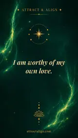 Cosmic affirmation wallpaper