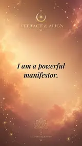 Cosmic affirmation wallpaper